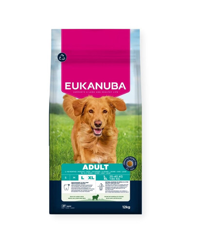EUKANUBA Adult Large Breeds Lamb Rice jagnięcinę i ryż 12 kg