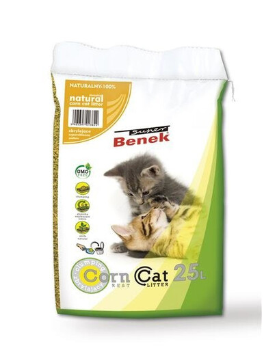 Certech Super Benek Corn Cat Natural 25 l - żwirek kukurydziany dla kotów 25l