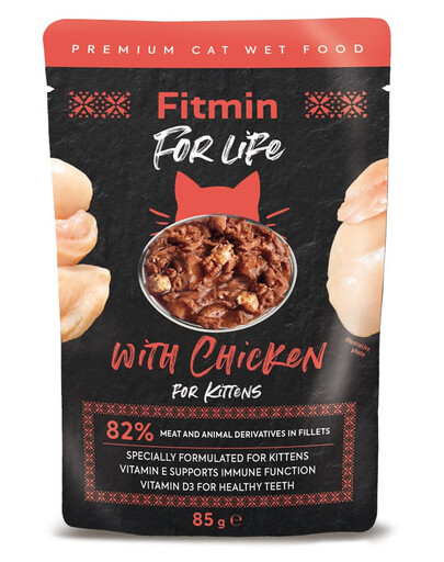 Fitmin For Life For Kittens Chicken - mokra karma dla kociąt kurczak 85g