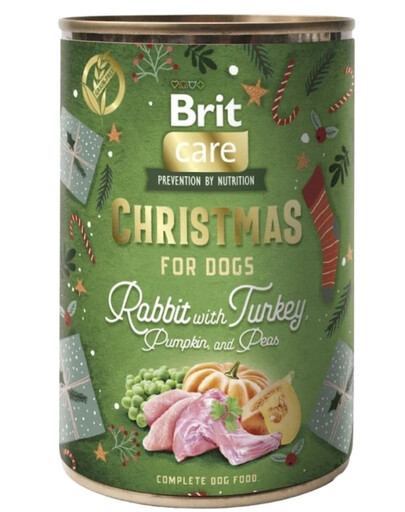 Care Dog Christmas Mono Protein Rabbbit and Turkey 400g monobiałkowa karma z królikiem i indykiem dla psów
