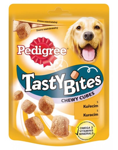 PEDIGREE Tasty Bites Chewy Cubes -  mięsne przysmaki 6x 130 g