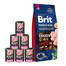 BRIT Premium By Nature Senior Large Extra Large L+XL 15 kg + mokra karma z indykiem 6x400 g zestaw