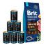 BRIT Premium By Nature Sensitive Lamb 15 kg + mokra karma z jagnięciną zestaw  6x1240g