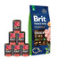 BRIT Premium By Nature Adult Extra Large XL 15 kg + mokra karma z wołowiną 6x400 g