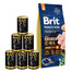 BRIT Premium By Nature Junior Medium M 15 kg + mokra karma z drobiem 6x1240 g