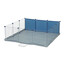 ZOLUX NEOLIFE Neopark Wybieg dla kawii domowej niebieski 105x105x35