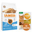 IAMS For Vitality Cat Senior Ocean Fish karma dla starszych kotów z rybą 3 kg + 3 x kurczak i indyk w sosie 85 g GRATIS