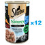 SHEBA puszka 12x400 g Nature's Collection z białą rybą i wątróbką z przybraniem z marchewki w terynie