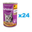 WHISKAS Puszka Galaretka Kurczak 24x400g - mokra karma dla kotów dorosłych
