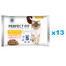 PERFECT FIT Sensitive 1+ saszetki 52x85 g w sosie z kurczakiem, z łososiem dla dorosłych kotów