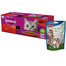 WHISKAS Klasyczne Posiłki mokra karma dla kotów w sosie 40x85 g + Trixie Fish Chicken Rolls 50g - przysmak dla kota krązki kurczak-łosoś