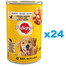 PEDIGREE z Kurczakiem i Marchewką w Galaretce 24x400 g - mokra karma dla psów