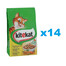 KITEKAT Natural Vitality z Kurczakiem i Warzywami 14x300 g - sucha karma dla kotów