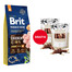 BRIT Premium By Nature Junior Medium M Chicken 15 kg + WOOLF Chicken And Rawhide Twister 2 x 100g GRATIS