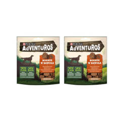 Adventuros Bawół Starożytne zboża - przysmak dla psów dorosłych, 2 x 90g, drugi produkt 50% taniej ZESTAW