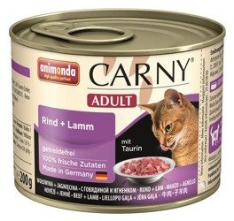 Animonda Carny Adult Rind+ Lamm 200 g - mokra karma dla dorosłych kotów wołowina z jagnięciną 200g