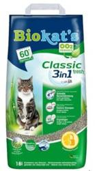 BIOKAT'S Classic 3w1 Fresh 18 l - Żwirek bentonitowy o zapachu świeżej trawy dla kotów 18 l