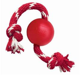 Ball w/Rope S - zabawka dla psa z liną KONG