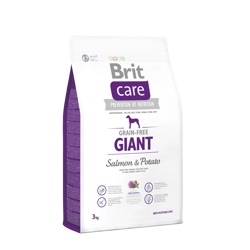 Brit Care Grain - Free Giant Salmon & Potato 3kg - sucha bezzbożowa karma dla dorosłych psów łosoś ziemniak 3kg