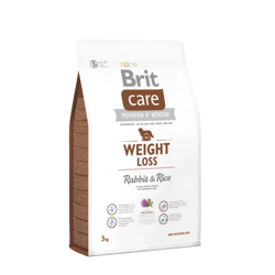 Brit Care Weight Loss Rabbit & Rice 3 kg - sucha karma dla psów z nadwagą królik ryż 3kg