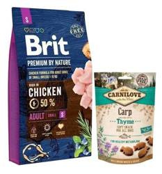 Brit Premium By Nature Adult Small Chicken 8 kg + przysmak ZESTAW