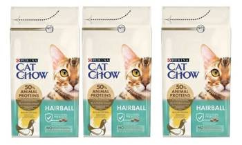 Cat Chow Hairball Special Care - sucha karma dla kotów dorosłych 1.5 kg 2 + 1 GRATIS