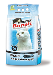 Certech Super Benek Blanc Antibacterien 5 l - biały, antybakteryjny żwirek bentonitowy dla kotów 5l