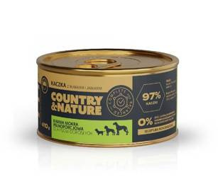 Country&Nature Kaczka 97% z burakiem 410g - mokra karma dla psów dorosłych, wszystkich ras, 410g
