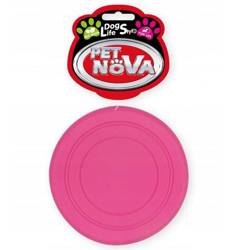 DOG LIFE STYLE Frisbee 18cm różowe, aromat mięta - zabawka dla psa