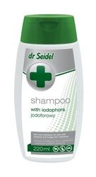 Dermapharm dr seidel szampon jodoforowy z odżywką  dla psów, kotów i fretek 220 ml