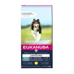 EUKANUBA GRAIN FREE ADULT, L/XL kurczak, 12kg - sucha karma dla psów dorosłych, ras dużych i olbrzymich, 12 kg