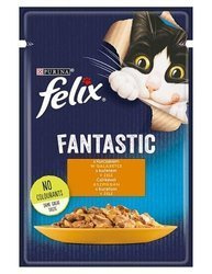 FELIX Fantastic Kurczak 85g - Pełnowartościowa mokra karma dla dorosłych kotów wszystkich ras