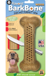 FLAVORIT Wood Bark Bone Kość do gryzienia i lizania, M - zabawka dla psa, M