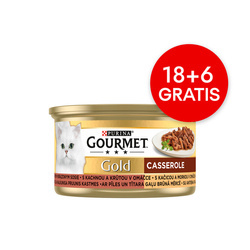 Gourmet Gold Casserole z kaczką i indykiem 85g x 20 + 4 GRATIS
