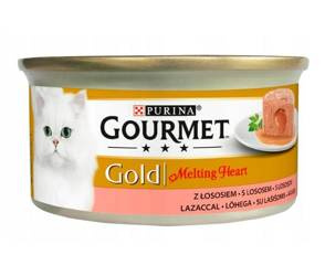 Gourmet Gold Melting Heart Łosoś 85g - mokra karma dla kotów dorosłych, 85 g