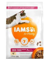 IAMS For Vitality Cat Senior Chicken karma dla starszych kotów z kurczakiem 1.5 kg