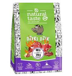 Natural Taste Dziki Dzik 1kg - suszona karma dla psów dorosłych, 1 kg