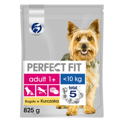 Perfect Fit Adult 1+ XS/S 825g - sucha karma dla dorosłych psów małych ras bogata w kurczaka 825g
