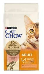 Purina Cat Chow Adult Rich in Salmon 15 kg - sucha karma dla dorosłych kotów z łososiem 15kg