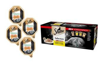 Sheba Selection In Sauce 40 x 85 g + SHEBA Nature's Collection,4 x 85g GRATIS