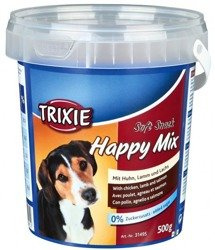 Trixie Soft Snack Happy Mix Mit Huhn, Lamm und Lachs 500 g - miękkie przekąski dla psów o smaku drobiu, jagnięciny i łososia 500g