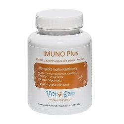 Vetosan Imuno Plus - kompleks multiwitaminowy wzmocnienie odporności psa i kota 60tabl.