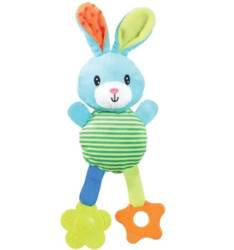 Zabawka pluszowa dla szczeniaka RIO królik kol. Zielony - pluszak dla psa