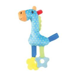 Zabawka pluszowa dla szczeniaka RIO żyrafa kol. Niebieski - pluszak dla psa