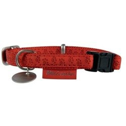 Zolux obroża dla psa mac leather czerwona 20 mm