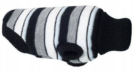 Amiplay Sweterek dla psa Glasgow 19 cm Paski szare