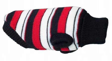 Amiplay Sweterek dla psa Glasgow 28 cm Paski czerwone