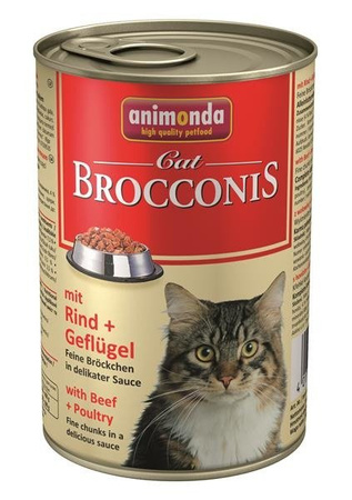Animonda Cat Brocconis Rind & Geflugel 400 g - mokra karma dla kotów z kurczakiem i wołowiną 400g