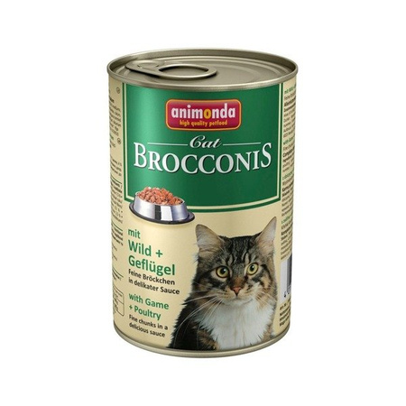 Animonda Cat Brocconis mit Wild & Geflugel 400 g - mokra karma dla kotów z dziczyzną i drobiem 400g