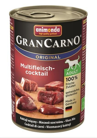 Animonda Grancarno Orginal Multifleisch-Coctail 400 g - mokra karma dla psów dorosłych koktail mięsny 400g